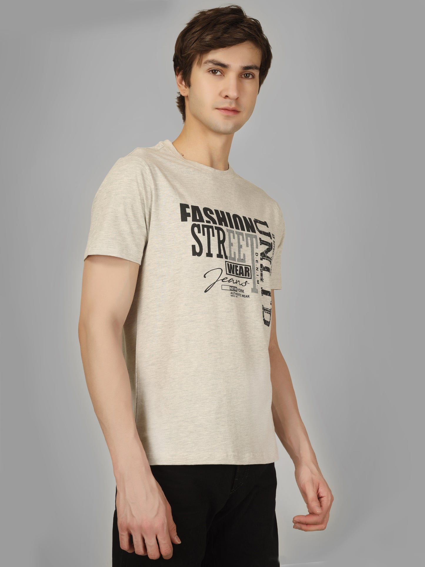 Basic Round Neck Regular Mens T-Shirt - RSBO0003