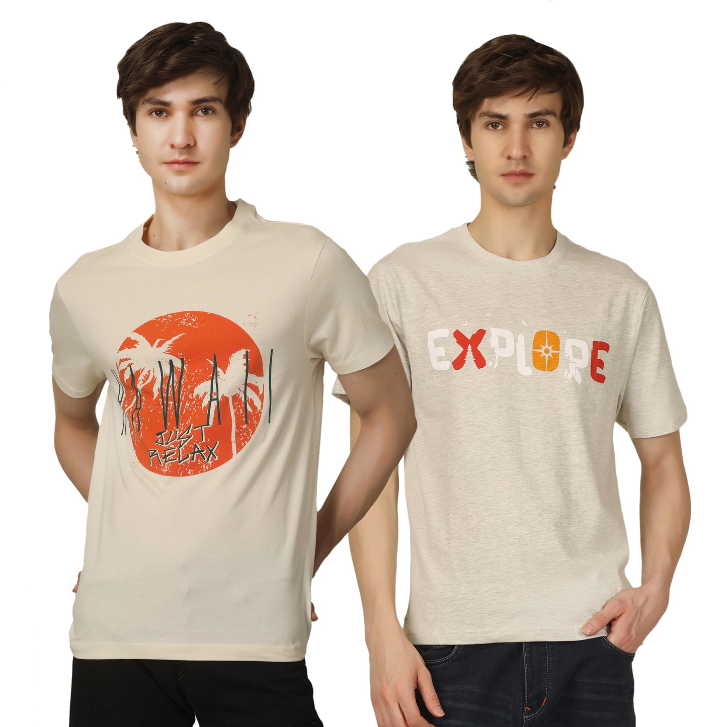 Combo 9 - Basic Round Neck Regular Mens T-Shirt