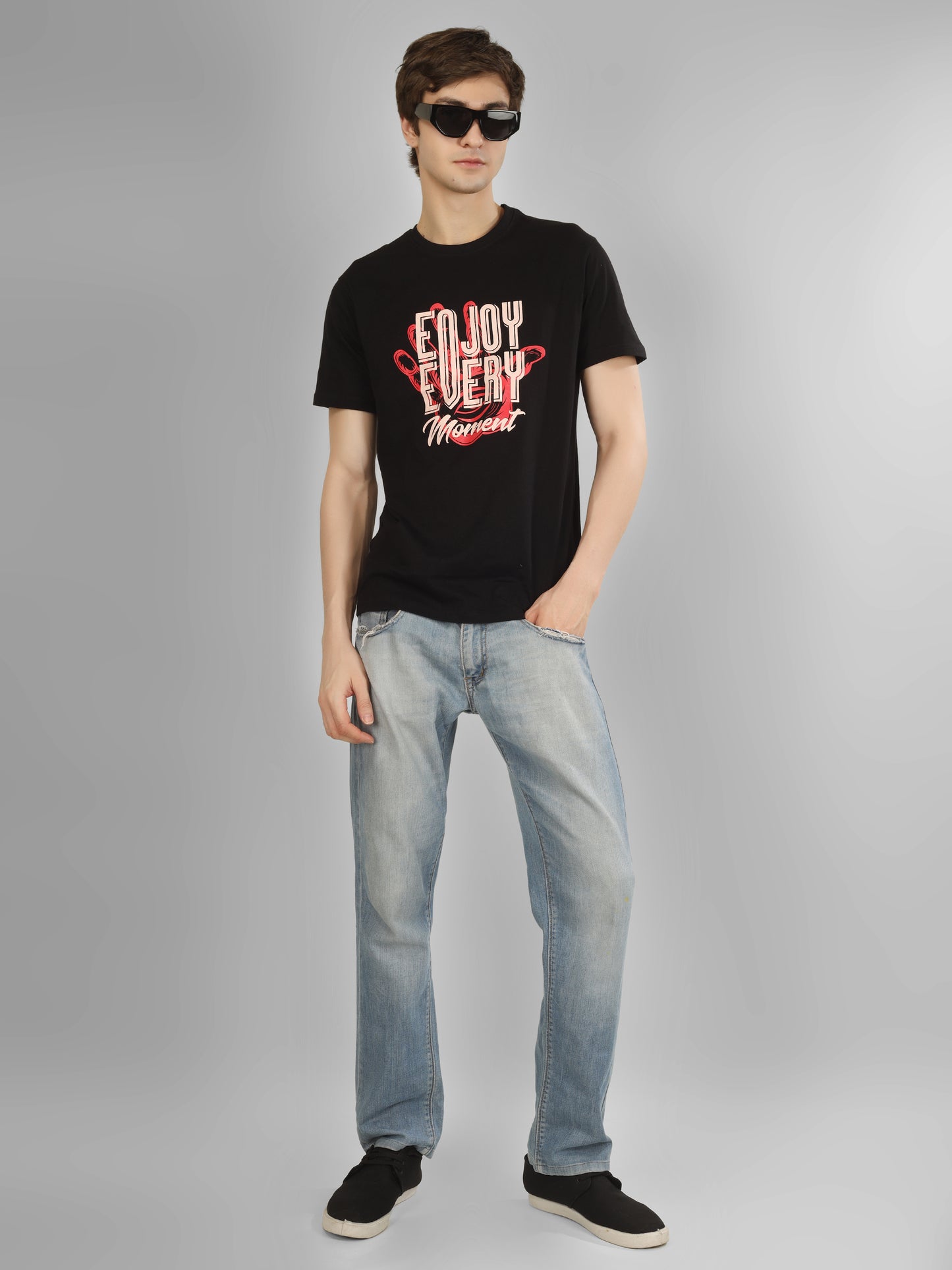 Basic Round Neck Regular Mens T-Shirt - RSBO0002