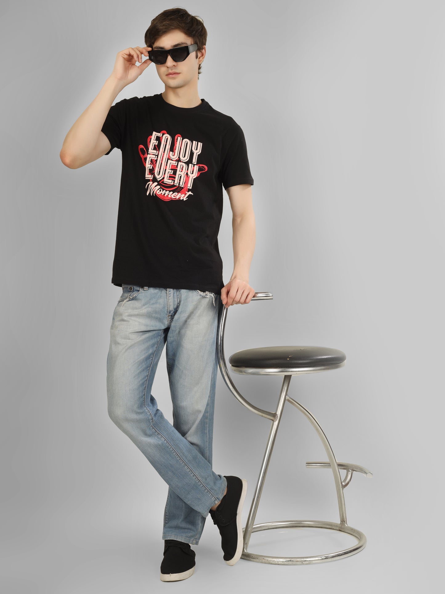 Basic Round Neck Regular Mens T-Shirt - RSBO0002