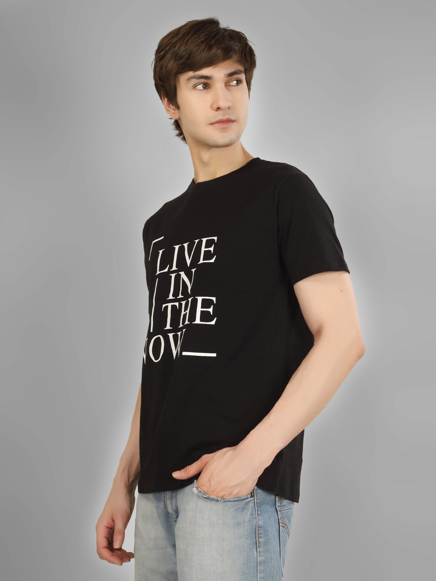 Basic Round Neck Regular Mens T-Shirt - RSBO0005