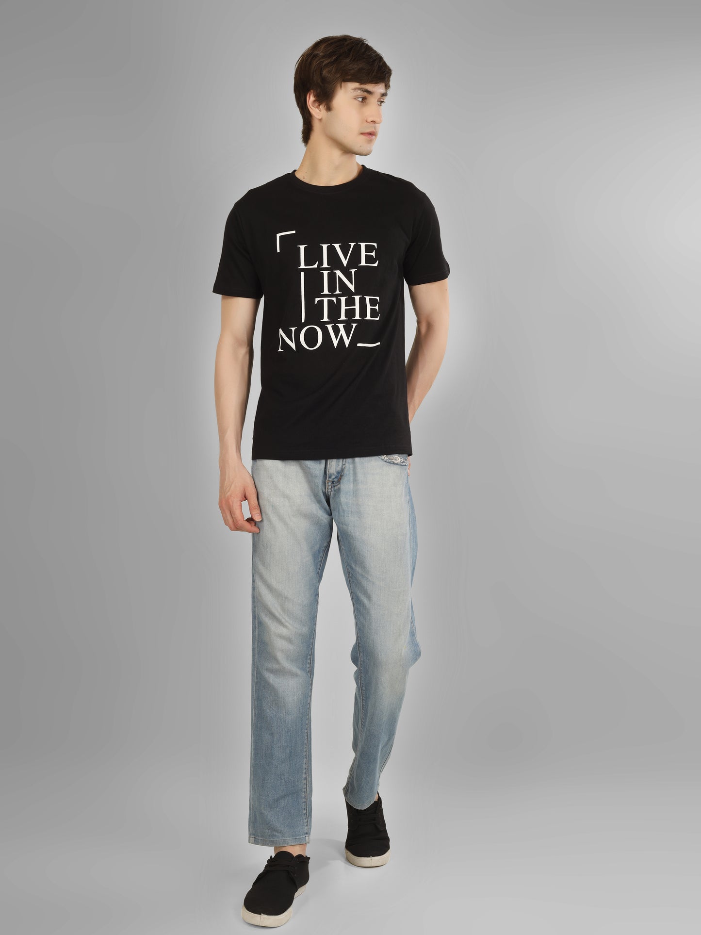 Basic Round Neck Regular Mens T-Shirt - RSBO0005