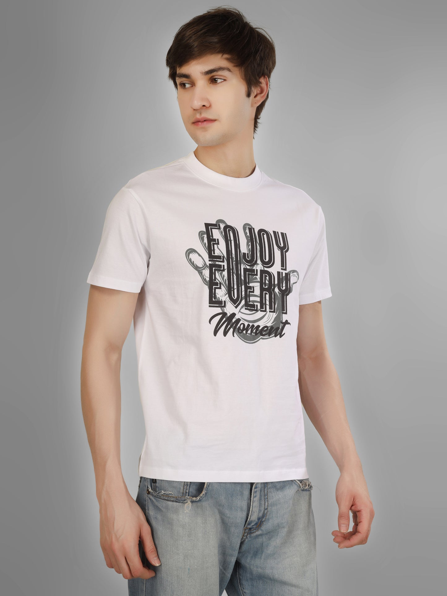 Basic Round Neck Regular Mens T-Shirt - RSBO0006