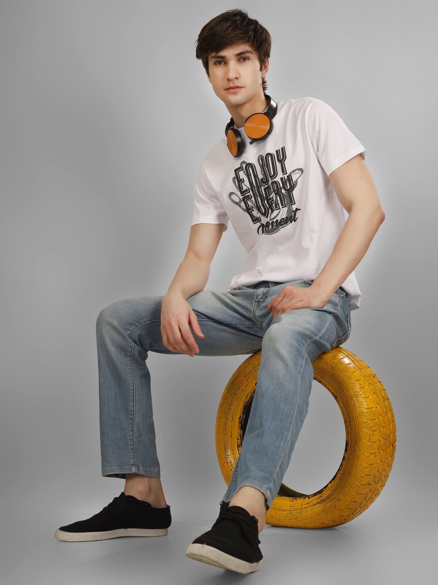 Basic Round Neck Regular Mens T-Shirt - RSBO0006