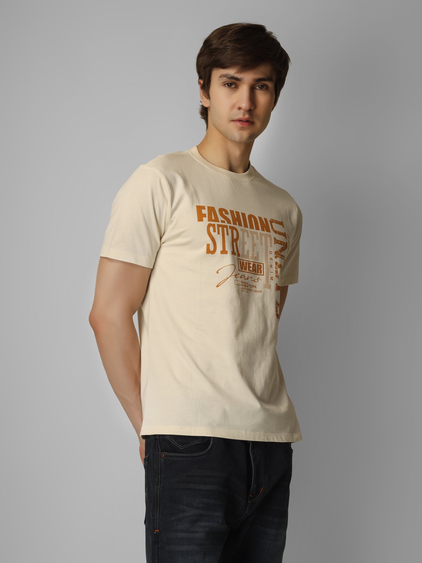 Basic Round Neck Regular Mens T-Shirt - RSBO0003