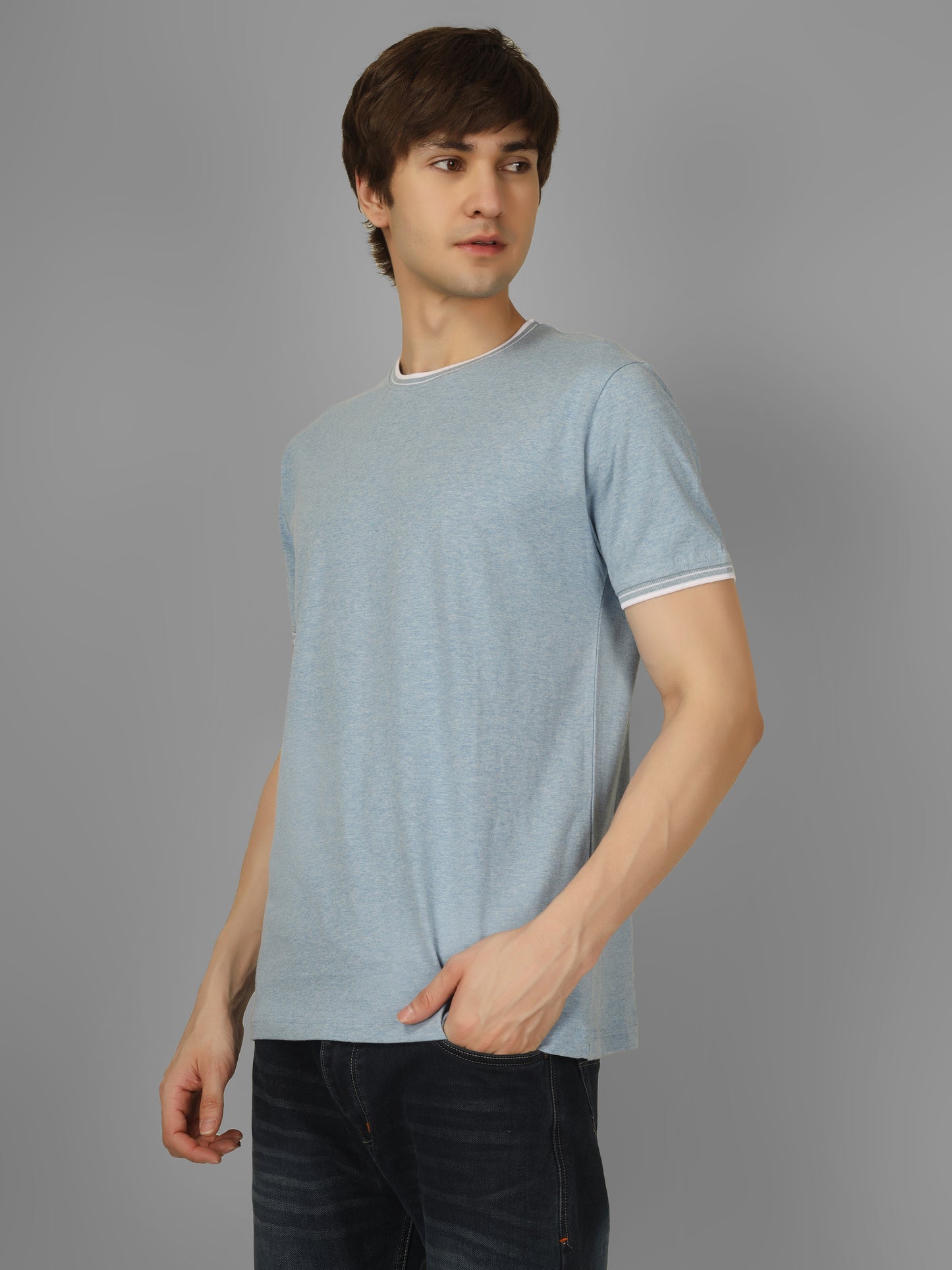 Basic Round Neck Regular Mens T-Shirt - RSBO0028