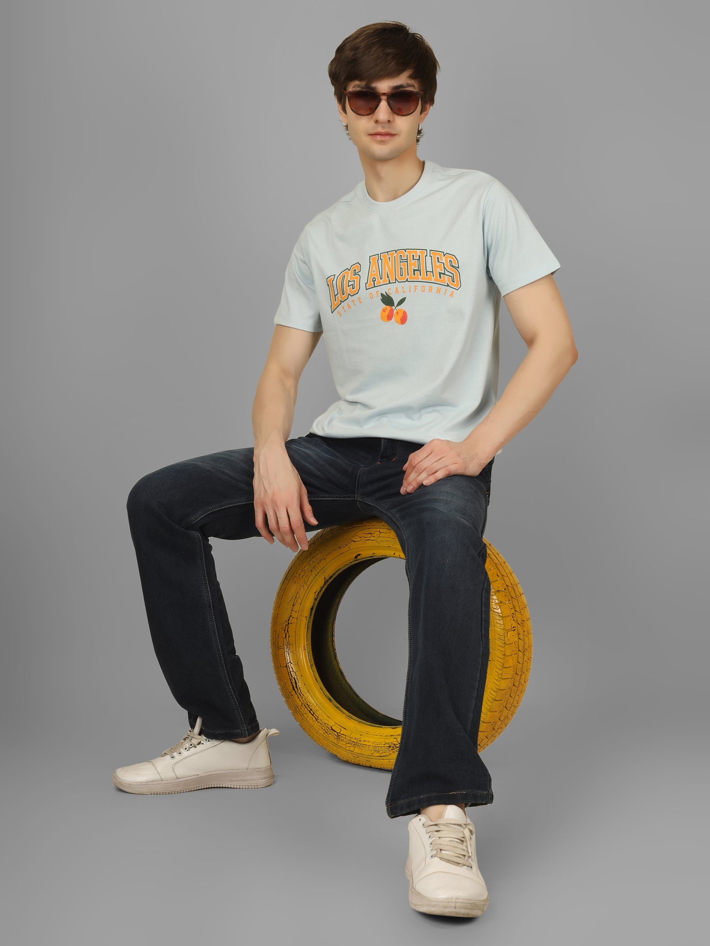 Basic Round Neck Regular Mens T-Shirt - RSBO0031