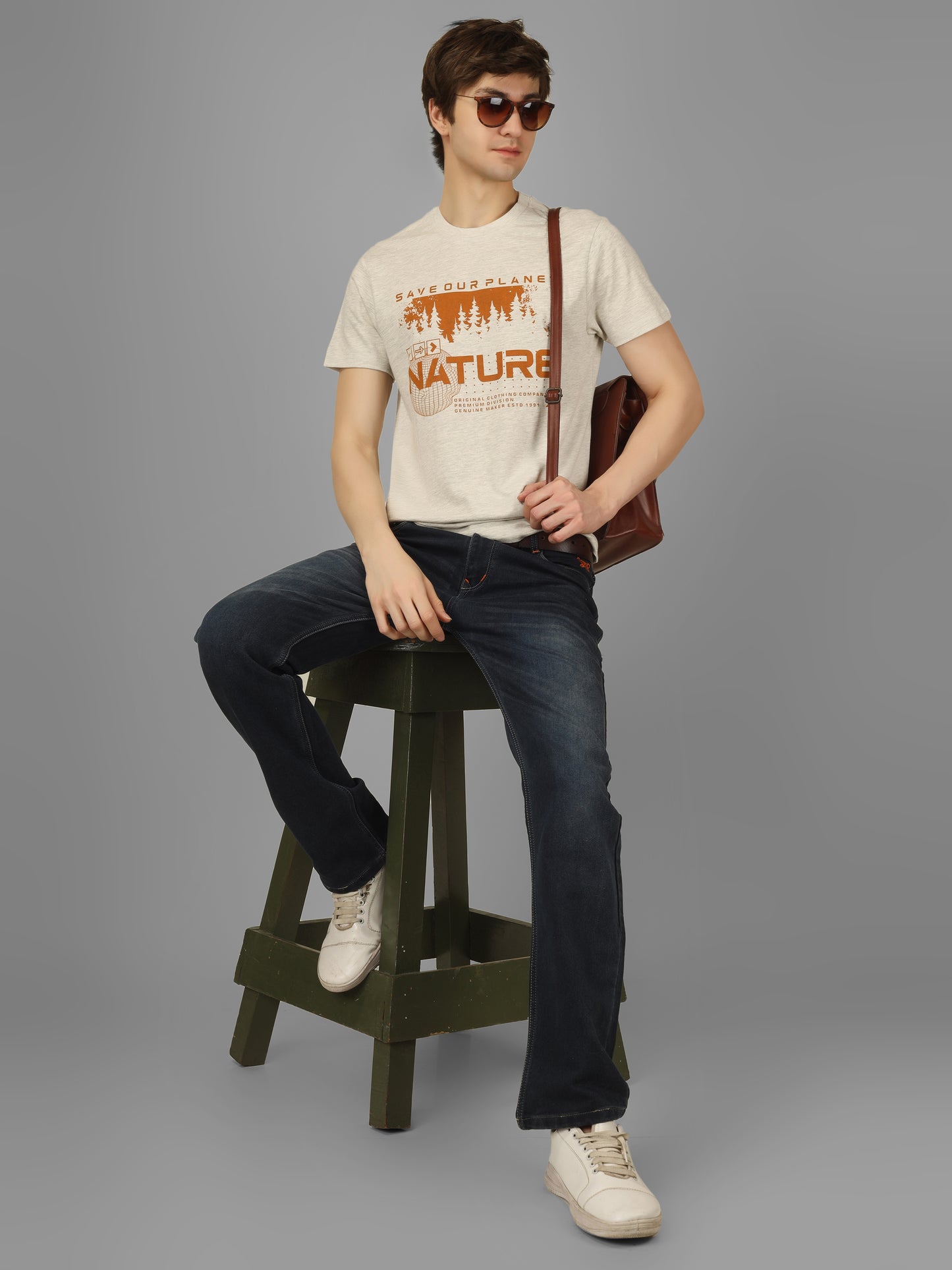 Basic Round Neck Regular Mens T-Shirt - RSBO0026