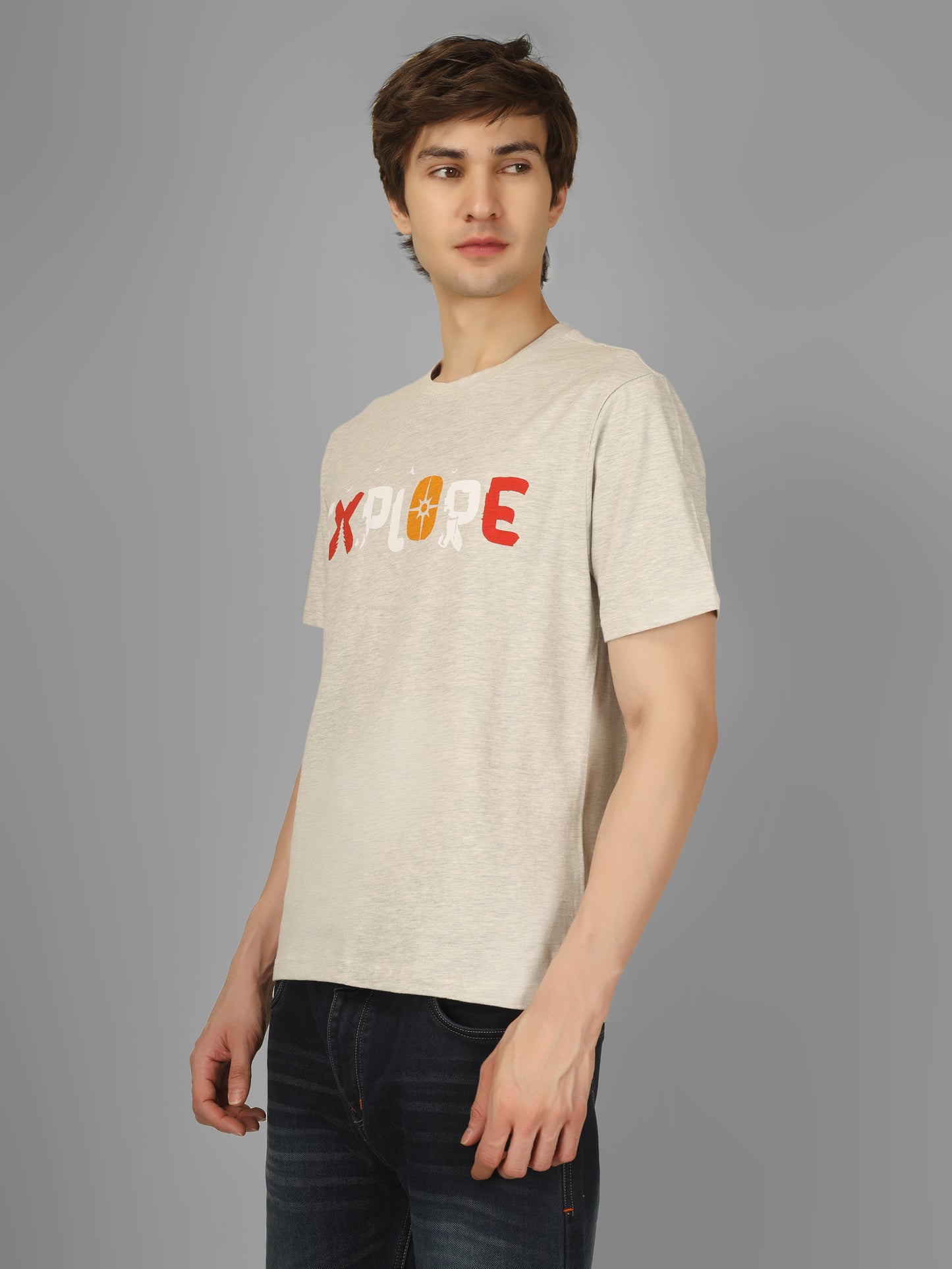 Basic Round Neck Regular Mens T-Shirt - RSBO0024