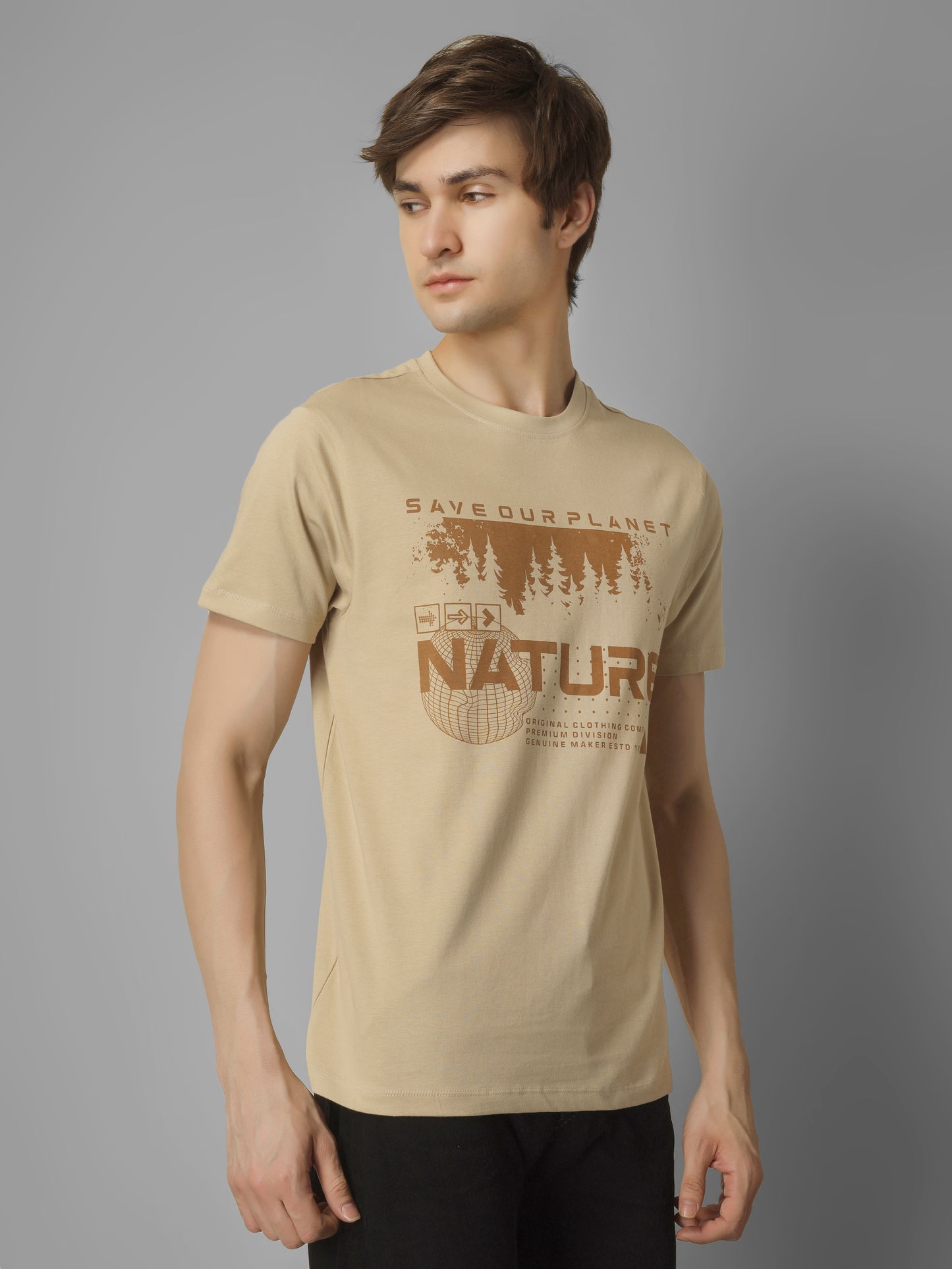 Basic Round Neck Regular Mens T-Shirt - RSBO0026