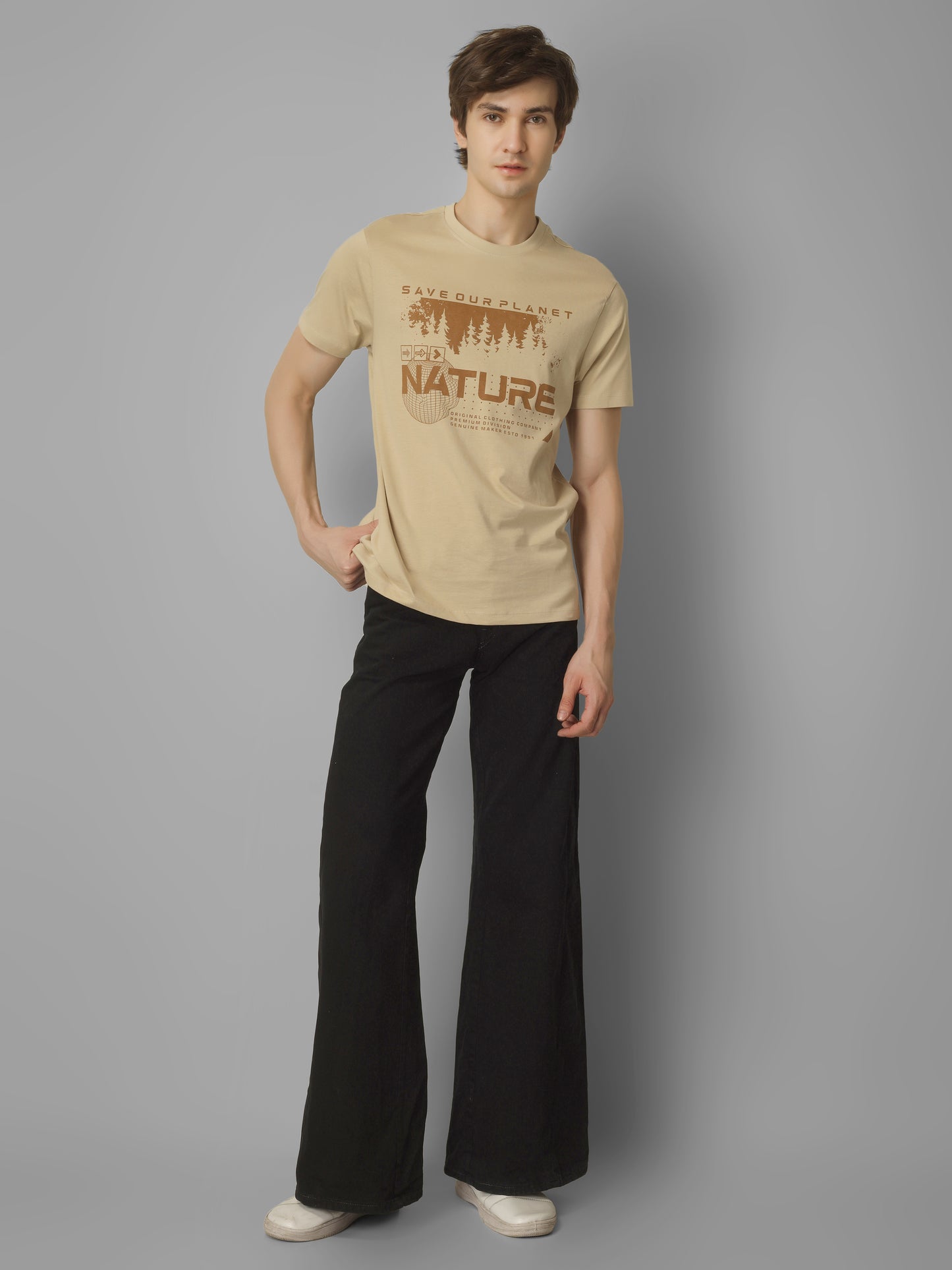 Basic Round Neck Regular Mens T-Shirt - RSBO0026