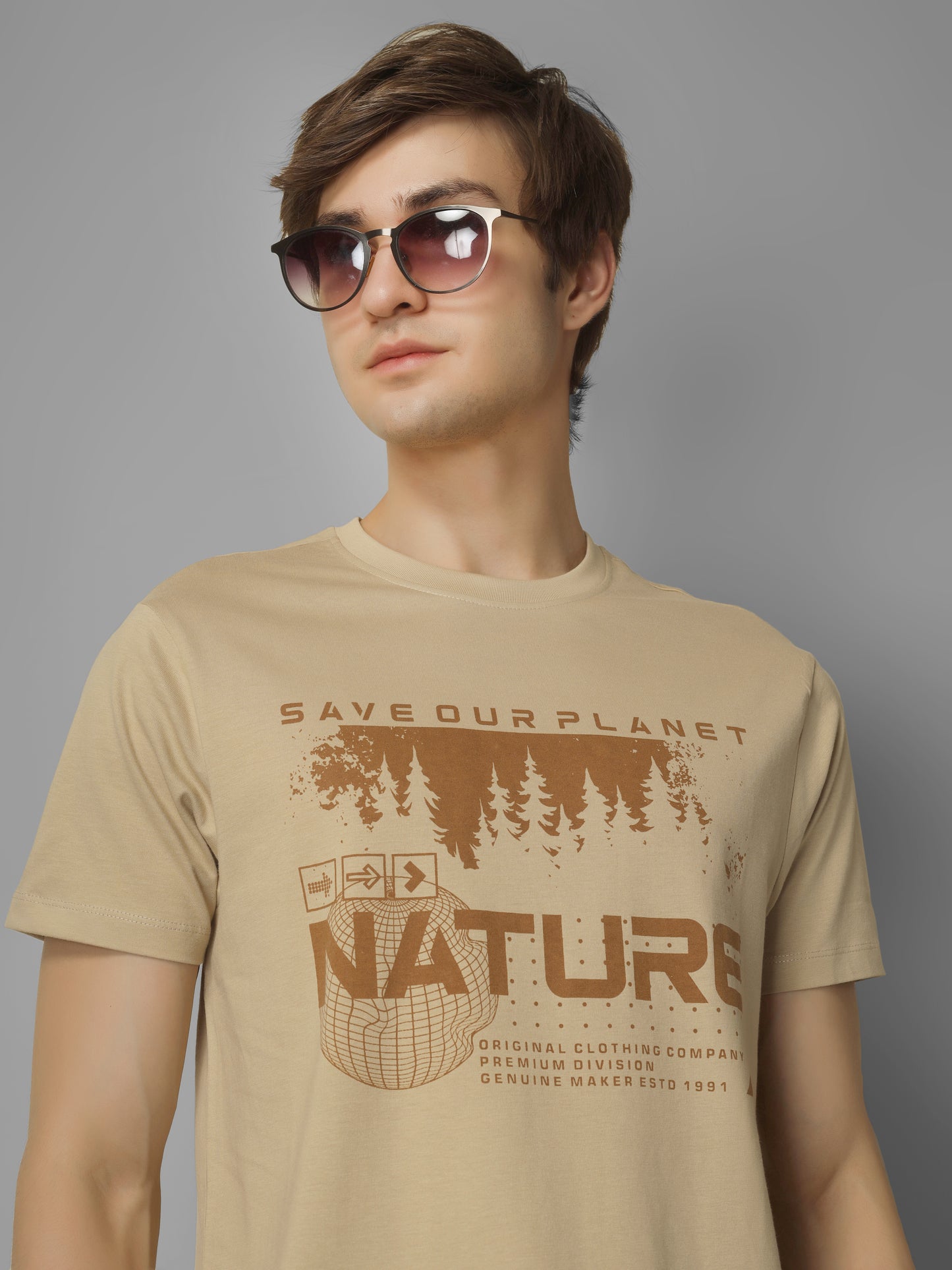 Basic Round Neck Regular Mens T-Shirt - RSBO0026
