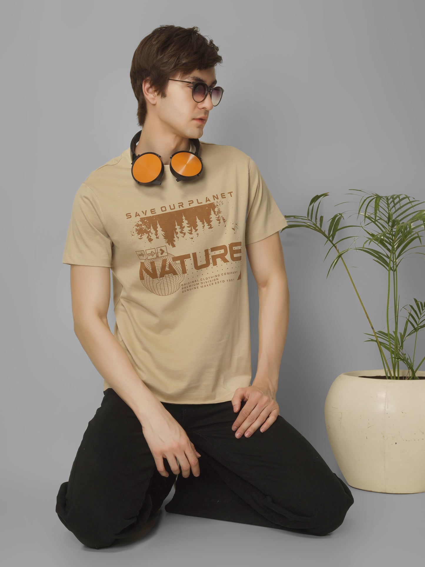 Basic Round Neck Regular Mens T-Shirt - RSBO0026
