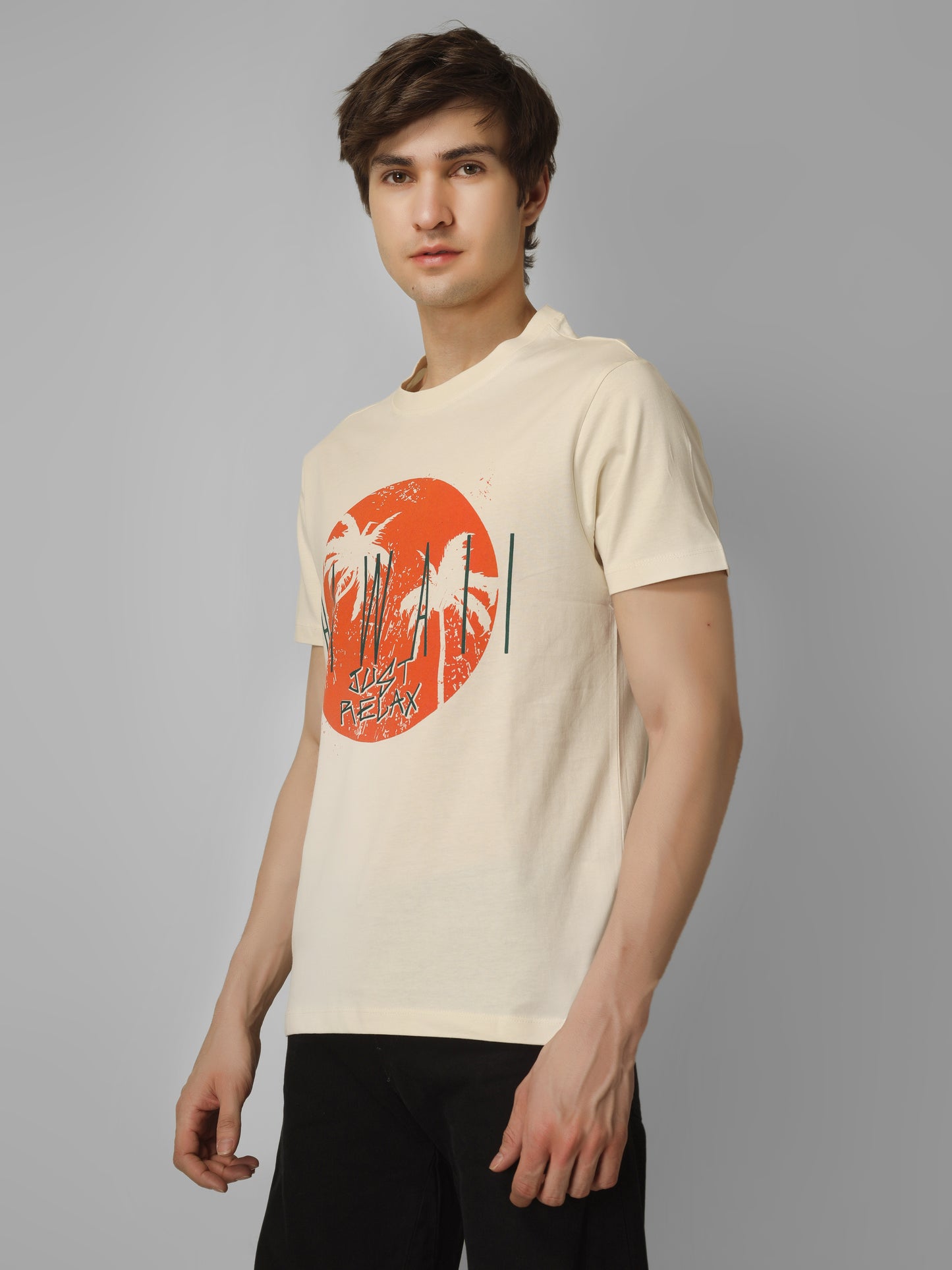 Basic Round Neck Regular Mens T-Shirt - RSBO0010