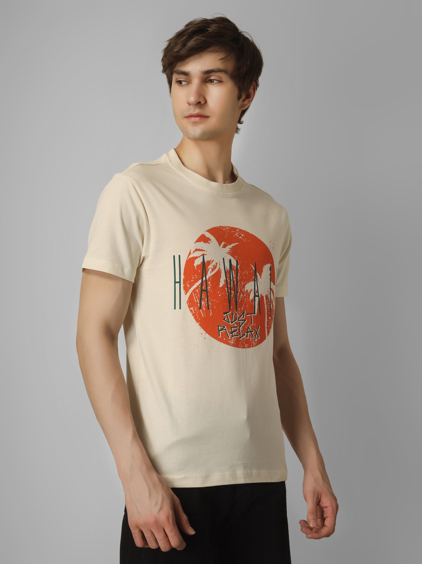 Basic Round Neck Regular Mens T-Shirt - RSBO0010