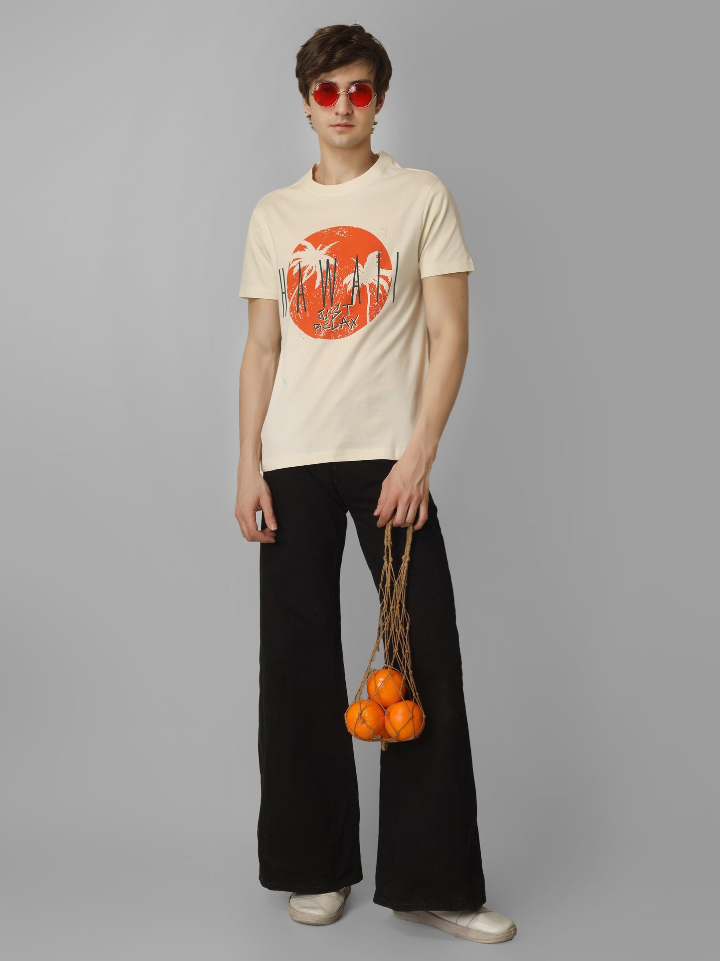 Basic Round Neck Regular Mens T-Shirt - RSBO0010