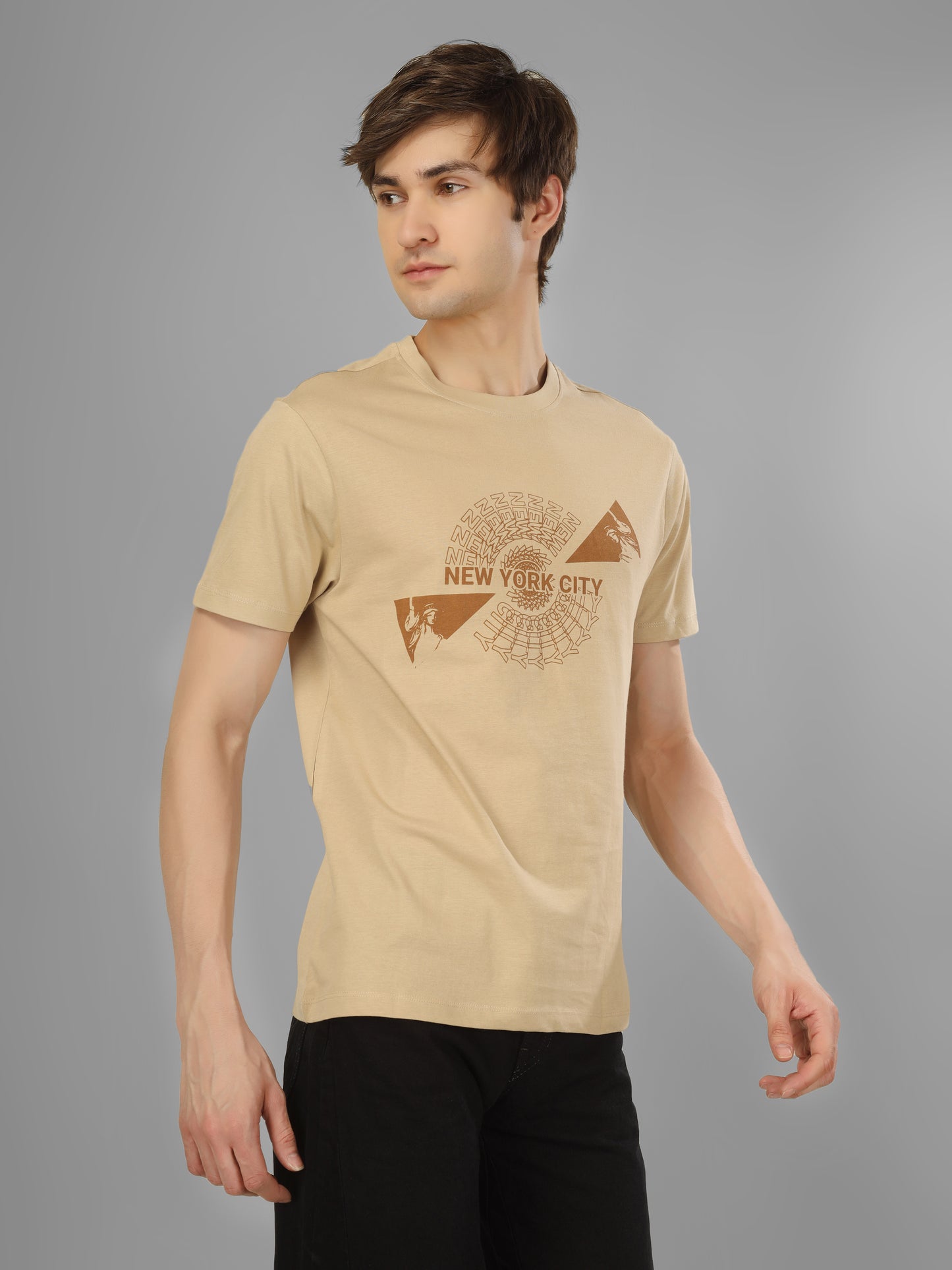 Basic Round Neck Regular Mens T-Shirt - RSBO0022