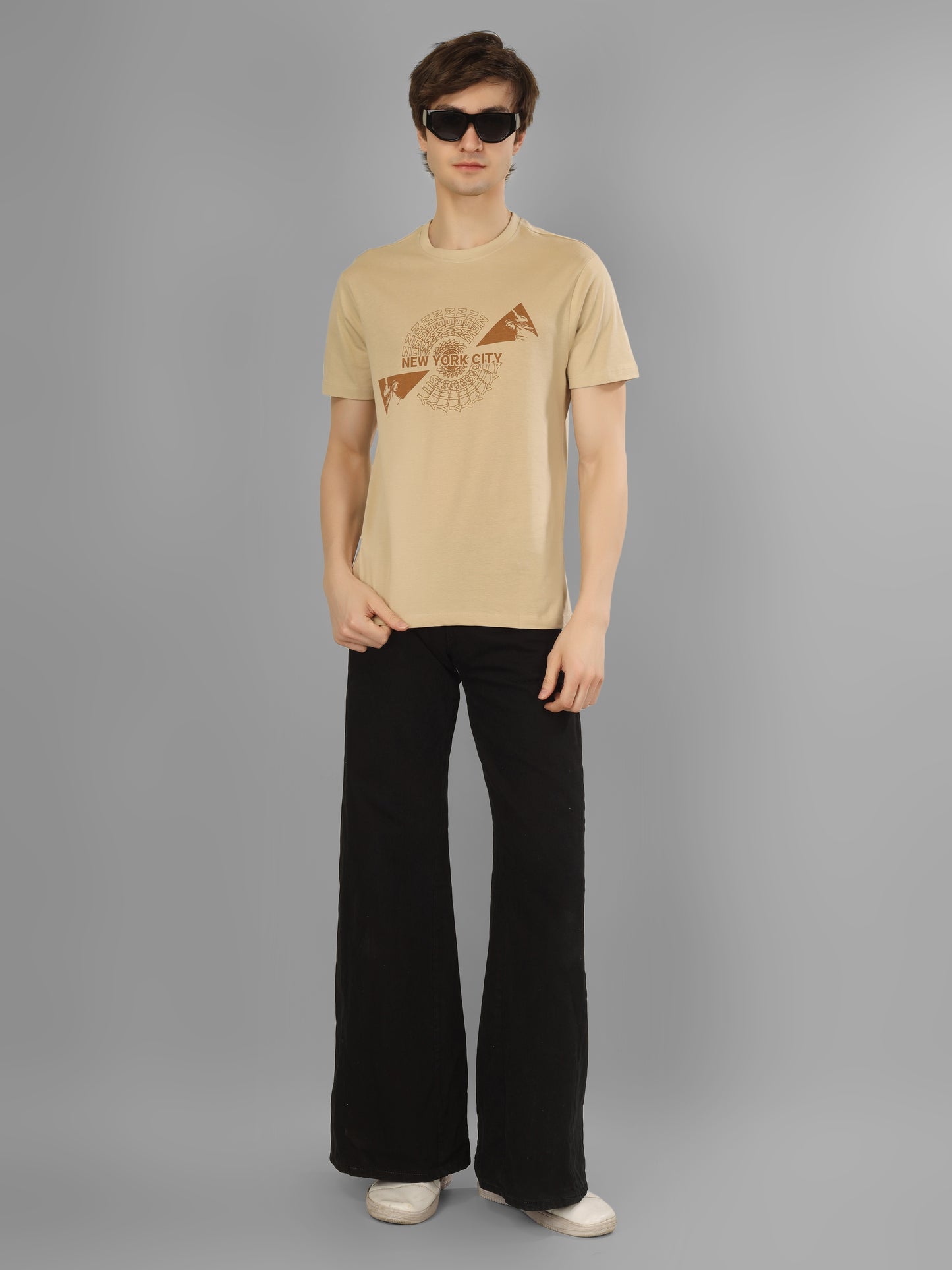 Basic Round Neck Regular Mens T-Shirt - RSBO0022