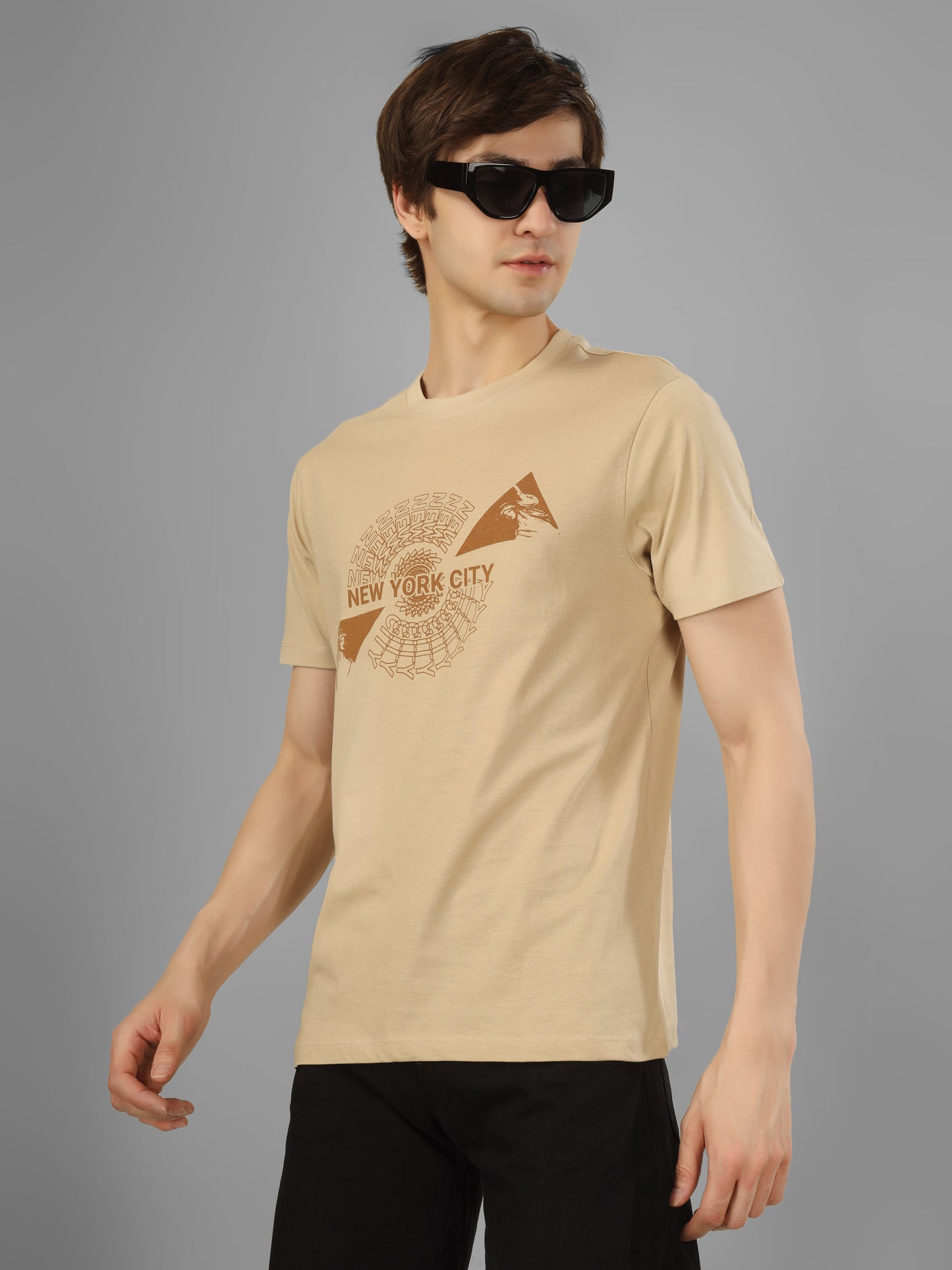Basic Round Neck Regular Mens T-Shirt - RSBO0022