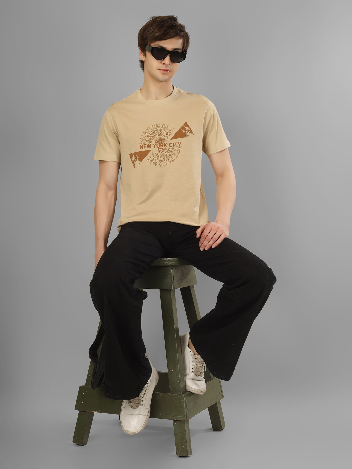 Basic Round Neck Regular Mens T-Shirt - RSBO0022
