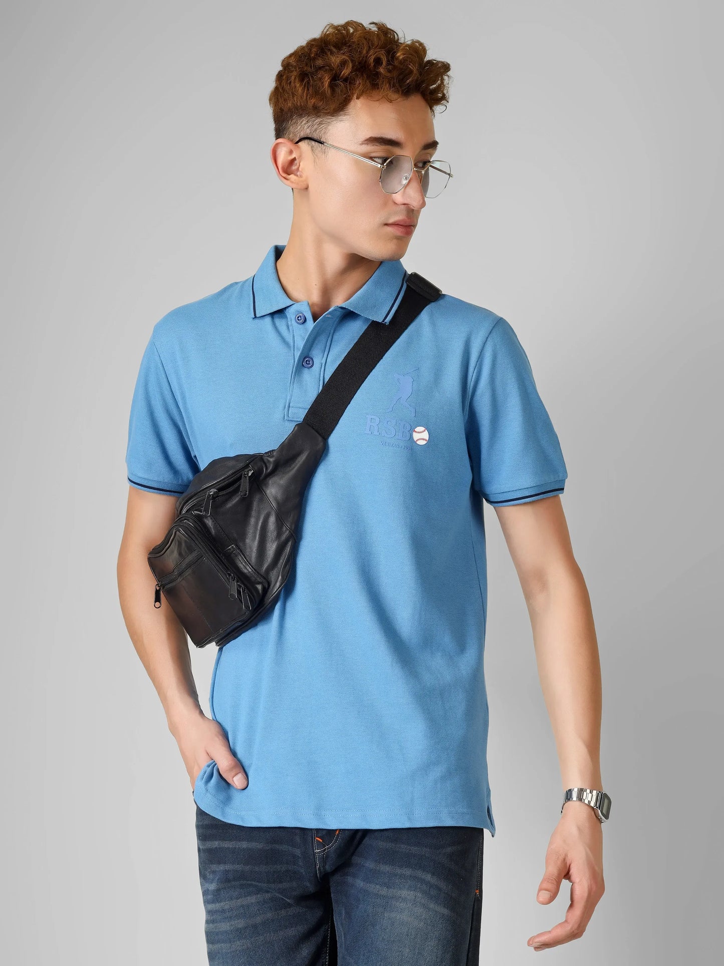 SPORTY - RSBO Embossed Brand Polo Tee
