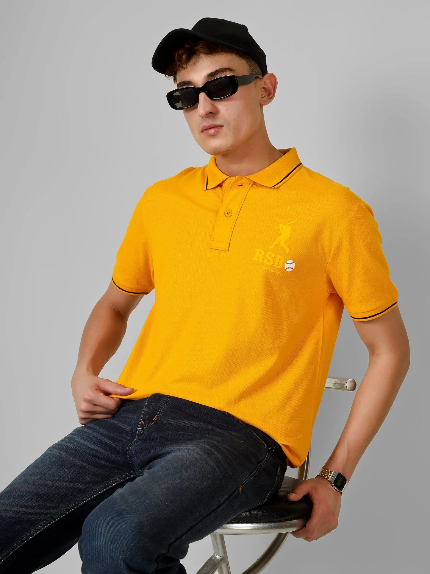 SPORTY - RSBO Embossed Brand Polo Tee