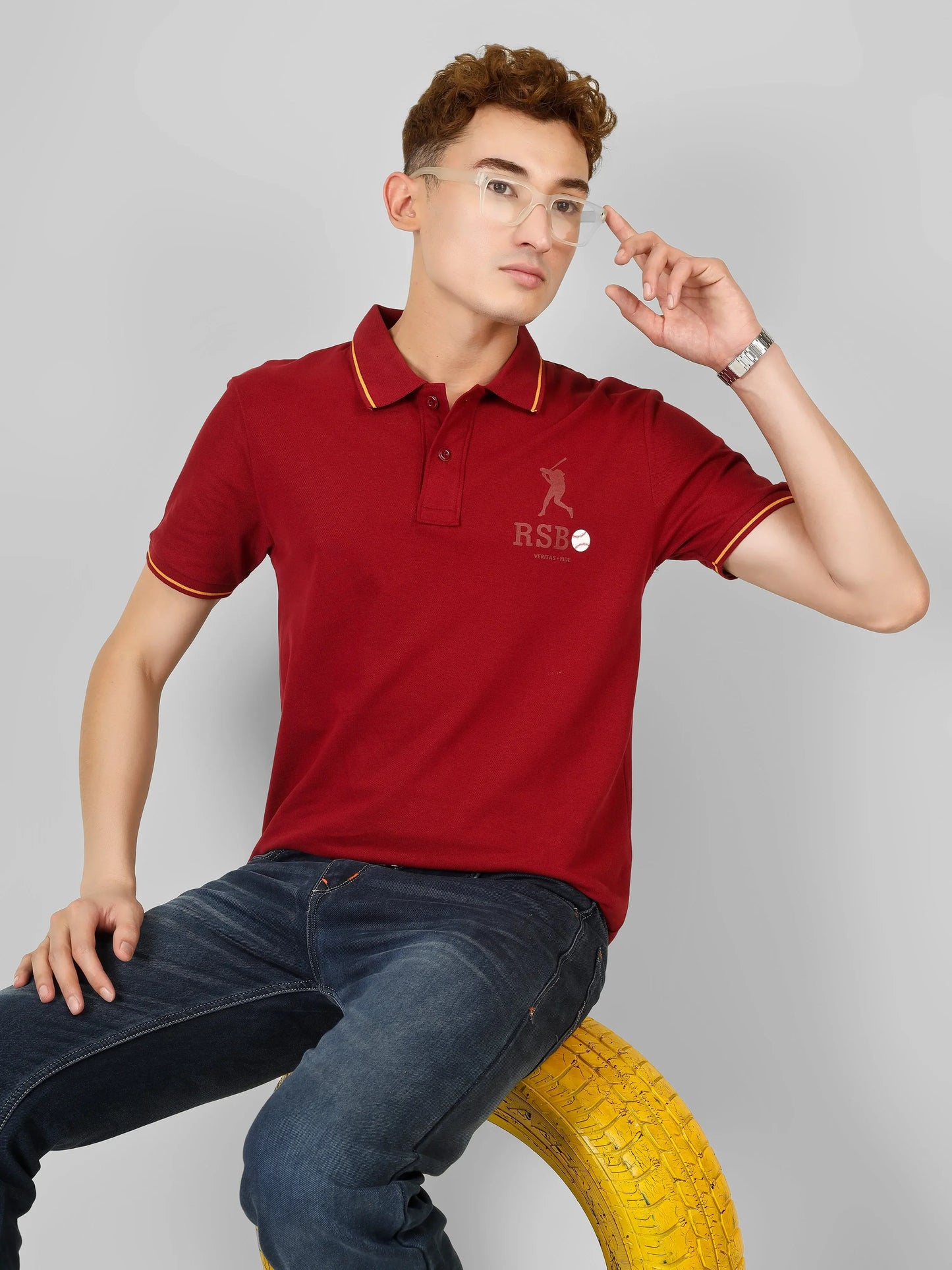 SPORTY - RSBO Embossed Brand Polo Tee