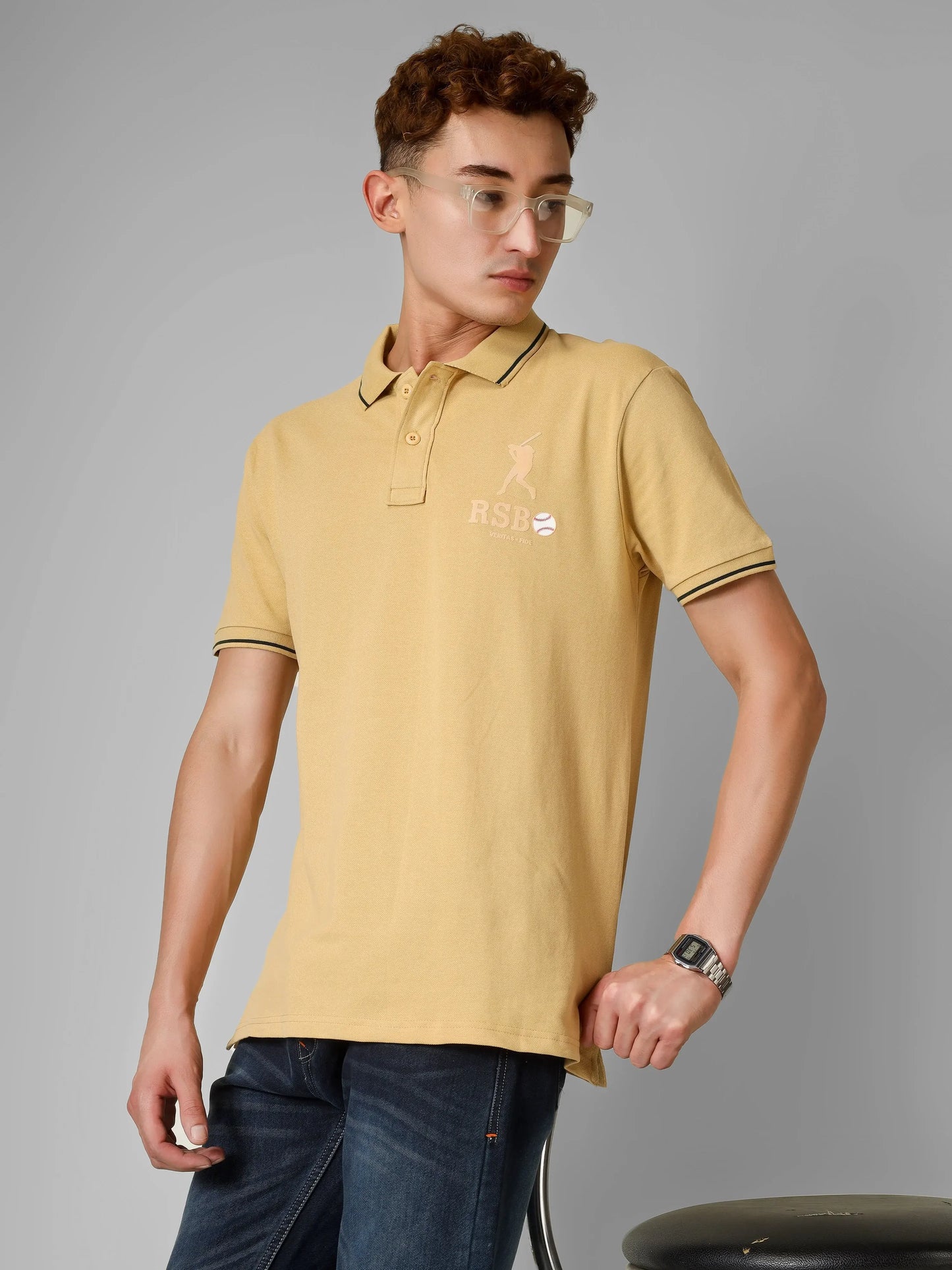 SPORTY - RSBO Embossed Brand Polo Tee