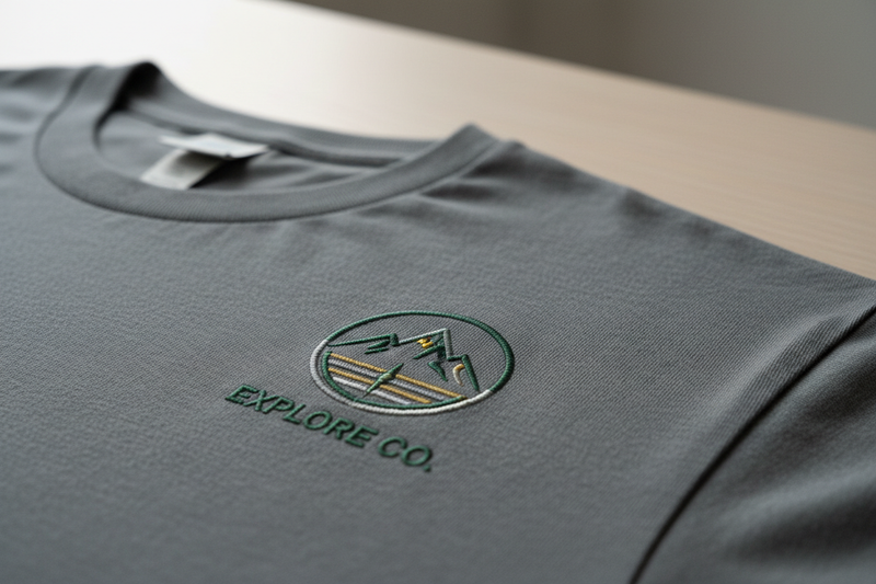 logo embroidery tshirt